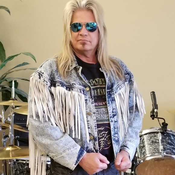 mens denim jacket with fringe